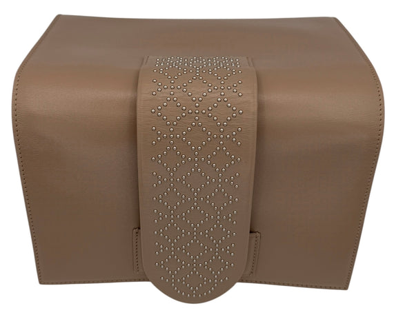 Alaia Simone Arabesque Studded Leather Clutch