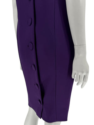 Pamella Roland Purple 2-Piece Dress & Coat Set Sheath Dress & Jacket – Large