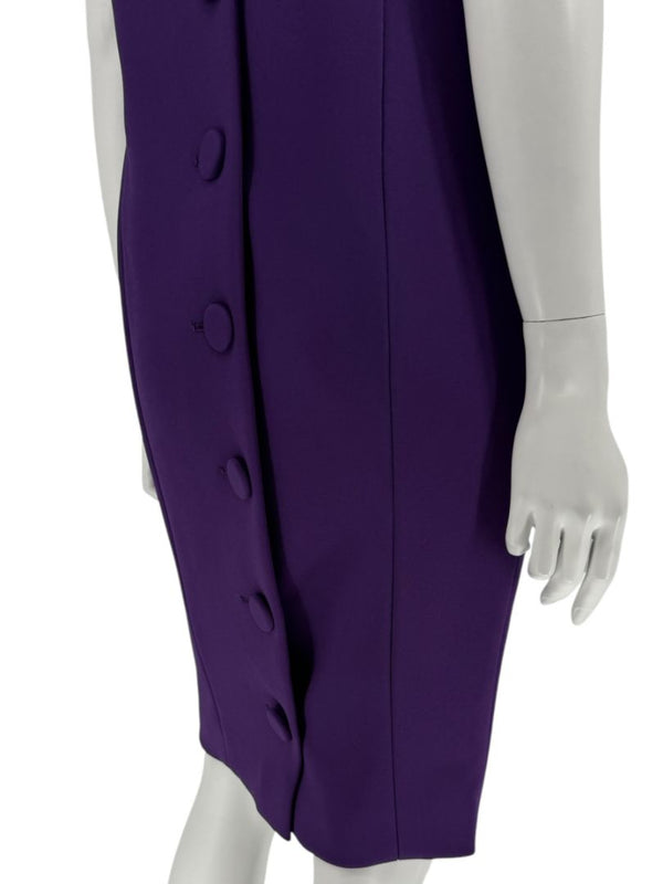 Pamella Roland Purple 2-Piece Dress & Coat Set Sheath Dress & Jacket – Large