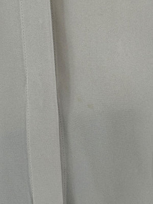 Loro Piana Taupe Silk Short-Sleeve Blouse – Large