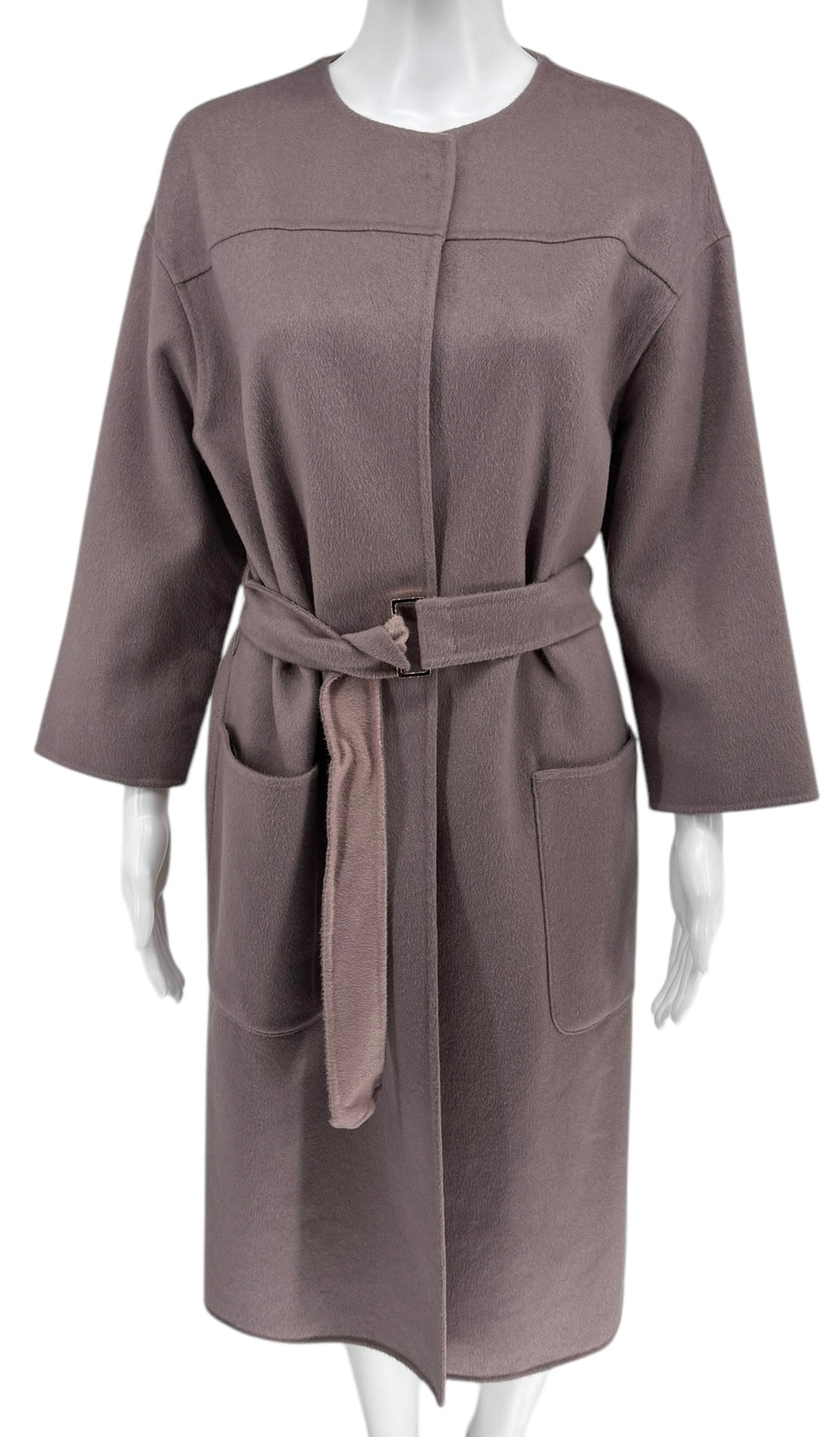 Agnona Cashmere Belted Coat - Size 10