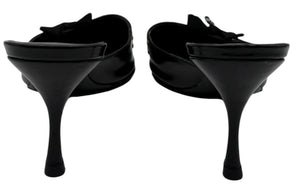 Prada Y2K Ribbon Kitten Heel Mules - Size 37