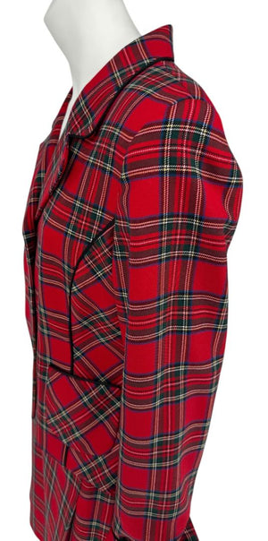 Pendleton Red Tartan Wool Skirt Suit – Size 10