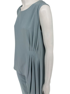 Pamella Roland Blue Draped Tunic & Pants Set Women’s Evening Formal 2 Piece – Size L