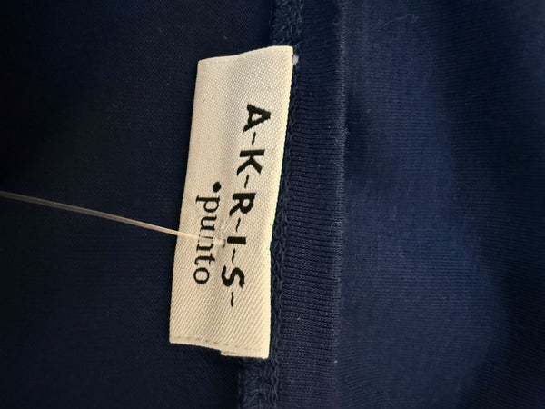 Akris Punto Navy Blue Stretch Modal T-Shirt – Size L