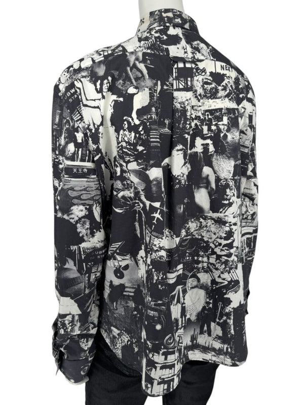 Alexander McQueen Black & White Graphic Print Shirt – Size IT 50 (US L)