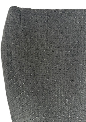 Les Copains Black Textured Wool Blend Skirt Suit – Size 10 (NWT)