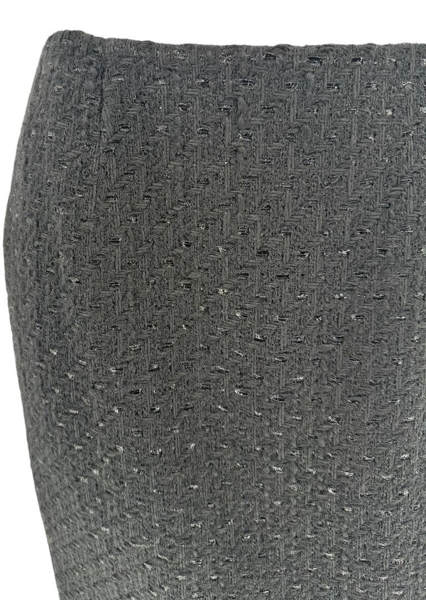 Les Copains Black Textured Wool Blend Skirt Suit – Size 10 (NWT)