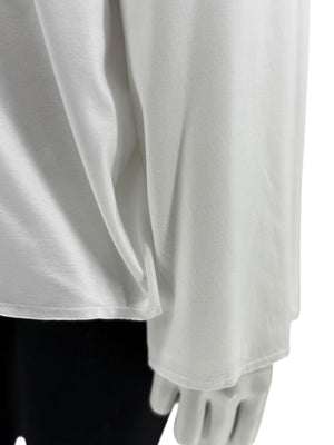 The Row White Long Sleeve Cotton Tunic - Size Small