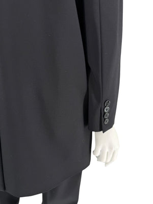 Dolce & Gabbana Black Wool-Silk Blend Tuxedo Blazer & Pants Set – Size IT 44 (US 8)