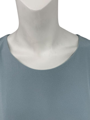 Pamella Roland Blue Draped Tunic & Pants Set Women’s Evening Formal 2 Piece – Size L