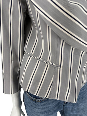 PAUW Amsterdam — Architectural Silk-Cotton Cropped Jacket - Size 4