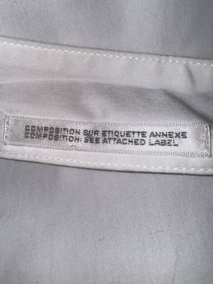 Yohji Yamamoto White Asymmetric Back-Drape Shirt Dress – Size 1