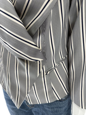 PAUW Amsterdam — Architectural Silk-Cotton Cropped Jacket - Size 4