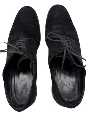 Prada Black Suede Lace-Up Derby Shoes – Size 40