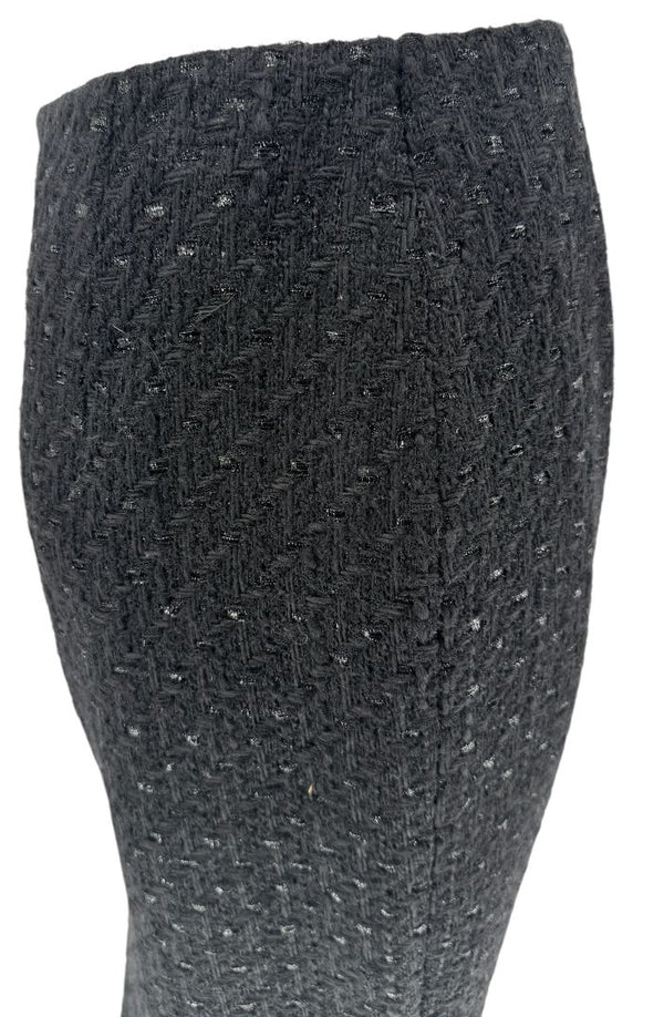 Les Copains Black Textured Wool Blend Skirt Suit – Size 10 (NWT)