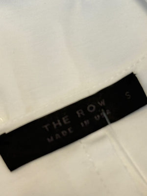The Row White Long Sleeve Cotton Tunic - Size Small