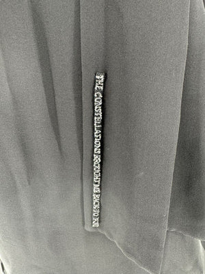 Valentino Embroidered Silk Crepe Blouse in Black – Size IT 42 (US 6)