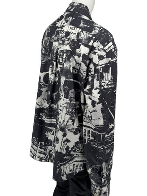 Alexander McQueen Black & White Graphic Print Shirt – Size IT 50 (US L)