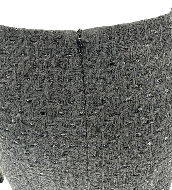 Les Copains Black Textured Wool Blend Skirt Suit – Size 10 (NWT)