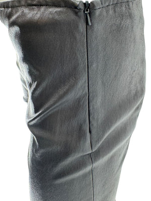 The Row Black Lambskin-Front Legging Pants – Size Large