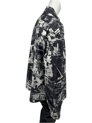 Alexander McQueen Black & White Graphic Print Shirt – Size IT 50 (US L)