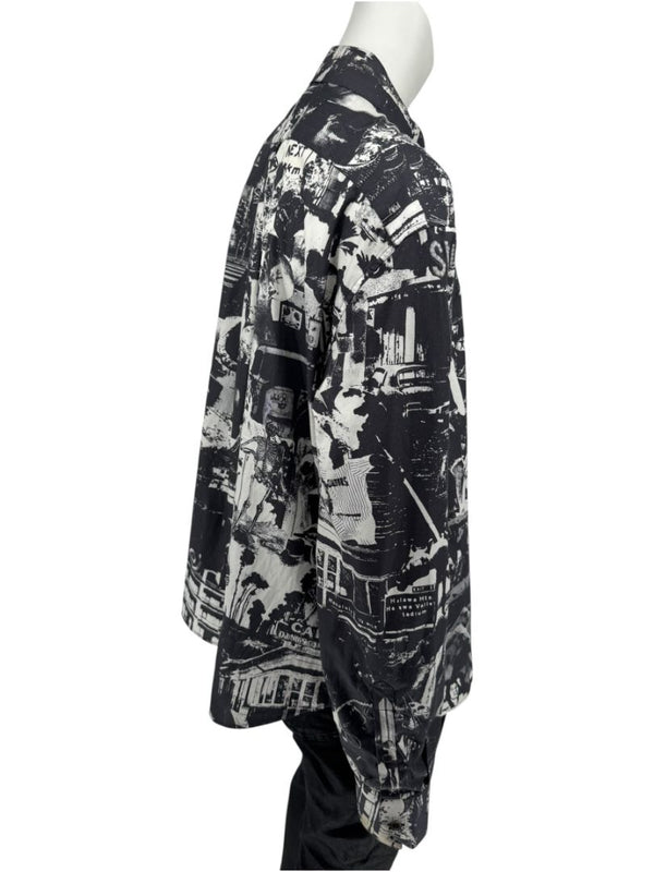 Alexander McQueen Black & White Graphic Print Shirt – Size IT 50 (US L)