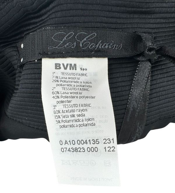 Les Copains Black Textured Wool Blend Skirt Suit – Size 10 (NWT)