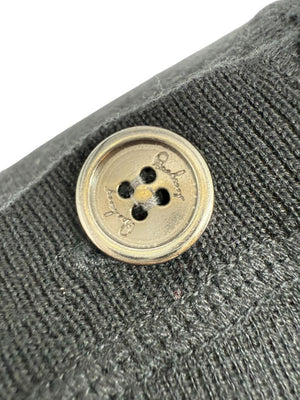 Burberry London Black Silk & Cashmere Knit Top – Size L