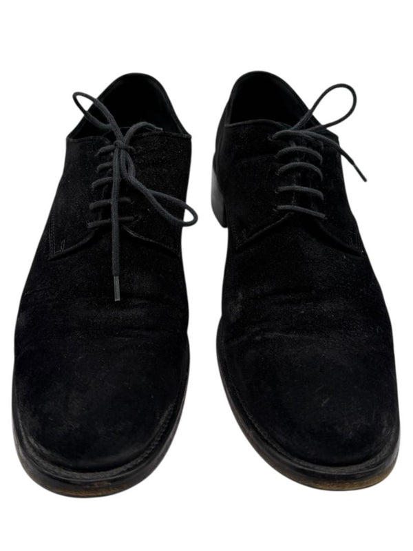 Prada Black Suede Lace-Up Derby Shoes – Size 40