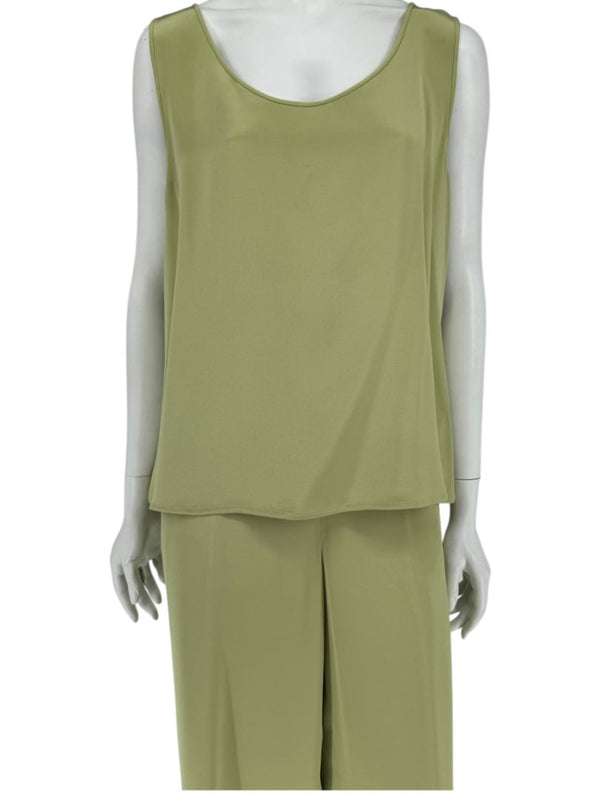 Bill Blass Three-Piece Green & Geometric Jacket Pant Set – XL