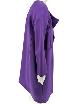 Pamella Roland Purple 2-Piece Dress & Coat Set Sheath Dress & Jacket – Large