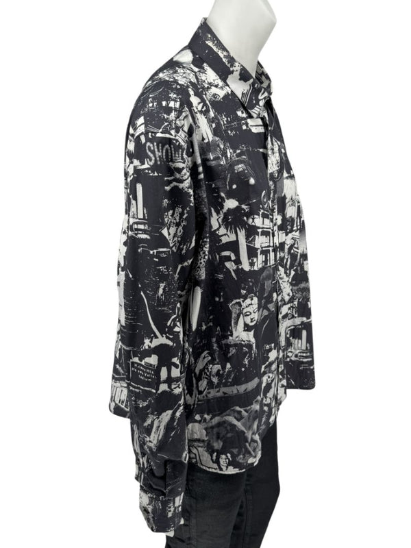 Alexander McQueen Black & White Graphic Print Shirt – Size IT 50 (US L)