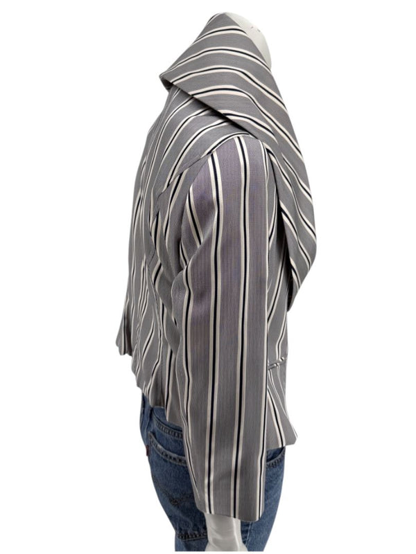 PAUW Amsterdam — Architectural Silk-Cotton Cropped Jacket - Size 4