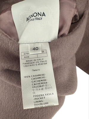 Agnona Cashmere Belted Coat - Size 10