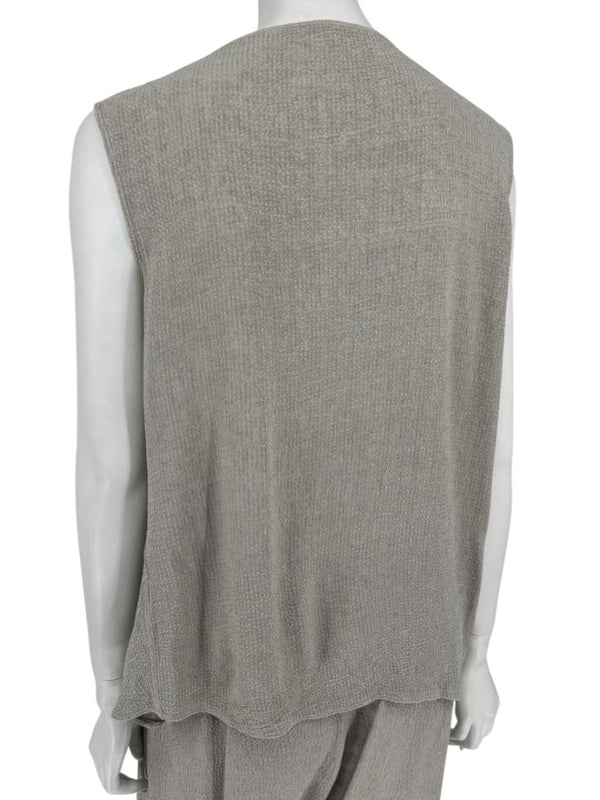 Rick Owens Taupe Draped Tank & Textured Jogger Set - Size IT 42 / US 6