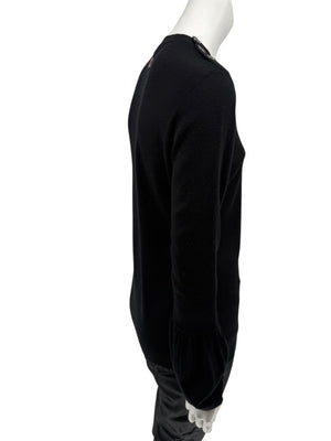 Burberry London Black Silk & Cashmere Knit Top – Size L