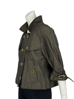 Burberry London Cropped Double-Breasted Jacket – Size US 12 / UK 14