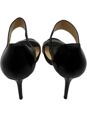 Jimmy Choo Black Leather High Heel Sandals - Size 39