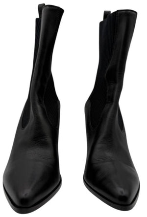 Jimmy Choo Western Style Tortoiseshell Effect Heel Booties - Size 37.5