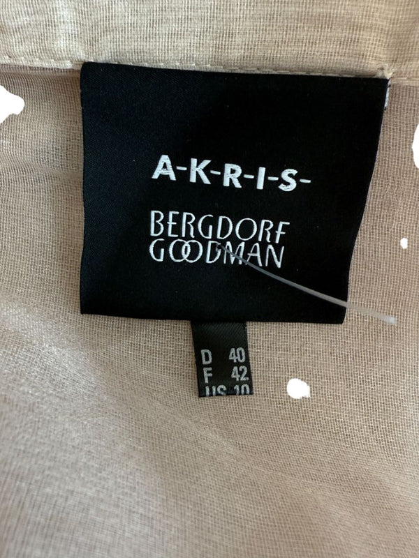 Akris Sheer Silk Organza Sleeveless Blouse – Size US 10 (FR 42 / DE 40)