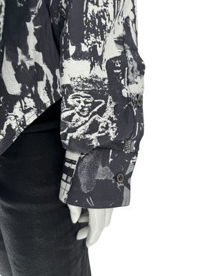 Alexander McQueen Black & White Graphic Print Shirt – Size IT 50 (US L)