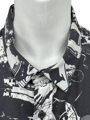 Alexander McQueen Black & White Graphic Print Shirt – Size IT 50 (US L)