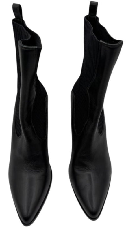 Jimmy Choo Western Style Tortoiseshell Effect Heel Booties - Size 37.5