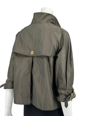 Burberry London Cropped Double-Breasted Jacket – Size US 12 / UK 14