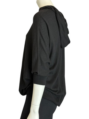 Donna Karan New York 100% Cashmere Black Hoodie – Size M