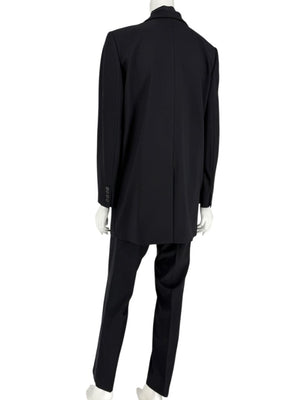 Dolce & Gabbana Black Wool-Silk Blend Tuxedo Blazer & Pants Set – Size IT 44 (US 8)