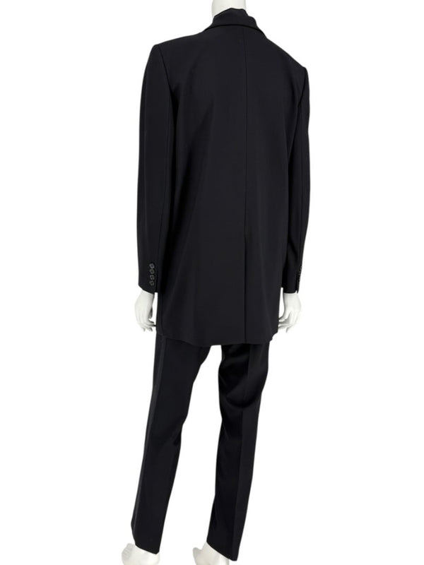 Dolce & Gabbana Black Wool-Silk Blend Tuxedo Blazer & Pants Set – Size IT 44 (US 8)