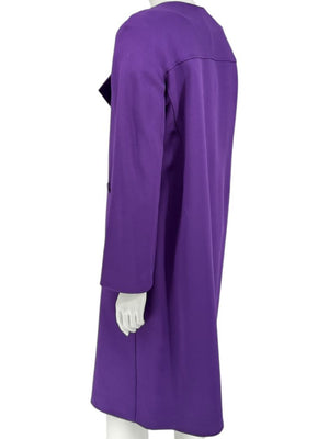 Pamella Roland Purple 2-Piece Dress & Coat Set Sheath Dress & Jacket – Large