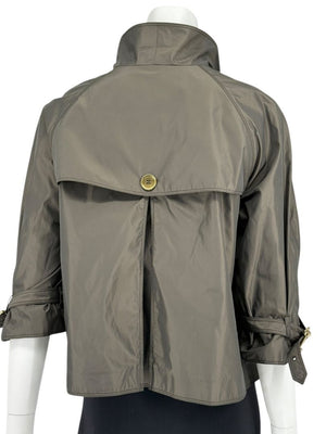 Burberry London Cropped Double-Breasted Jacket – Size US 12 / UK 14